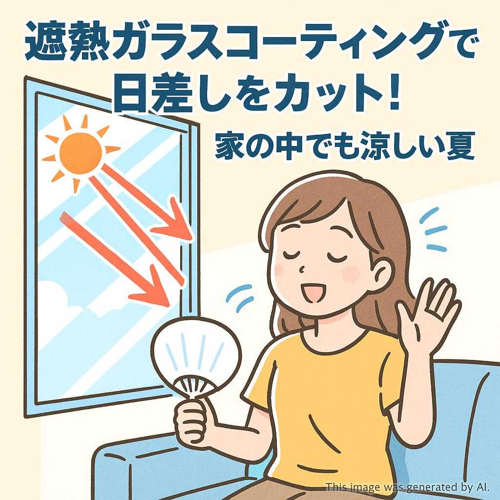 遮熱ガラスコーティングで日差しをカット！家の中でも涼しい夏