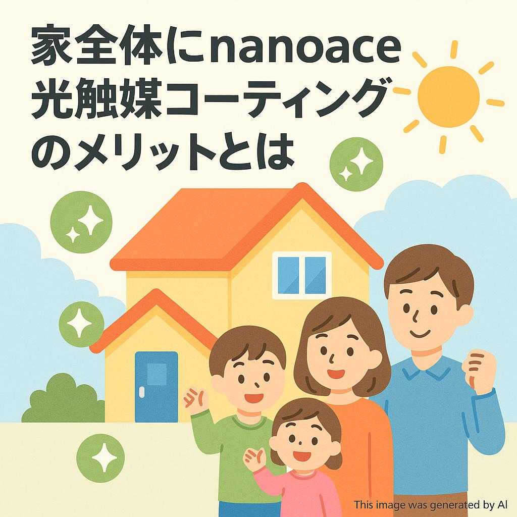 家全体にnanoAce 光触媒コーティングのメリットとは