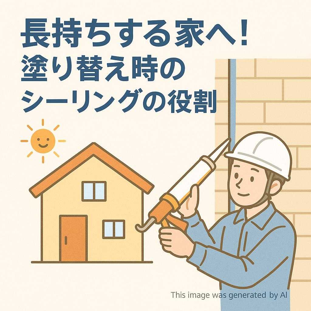 長持ちする家へ！塗り替え時のシーリングの役割