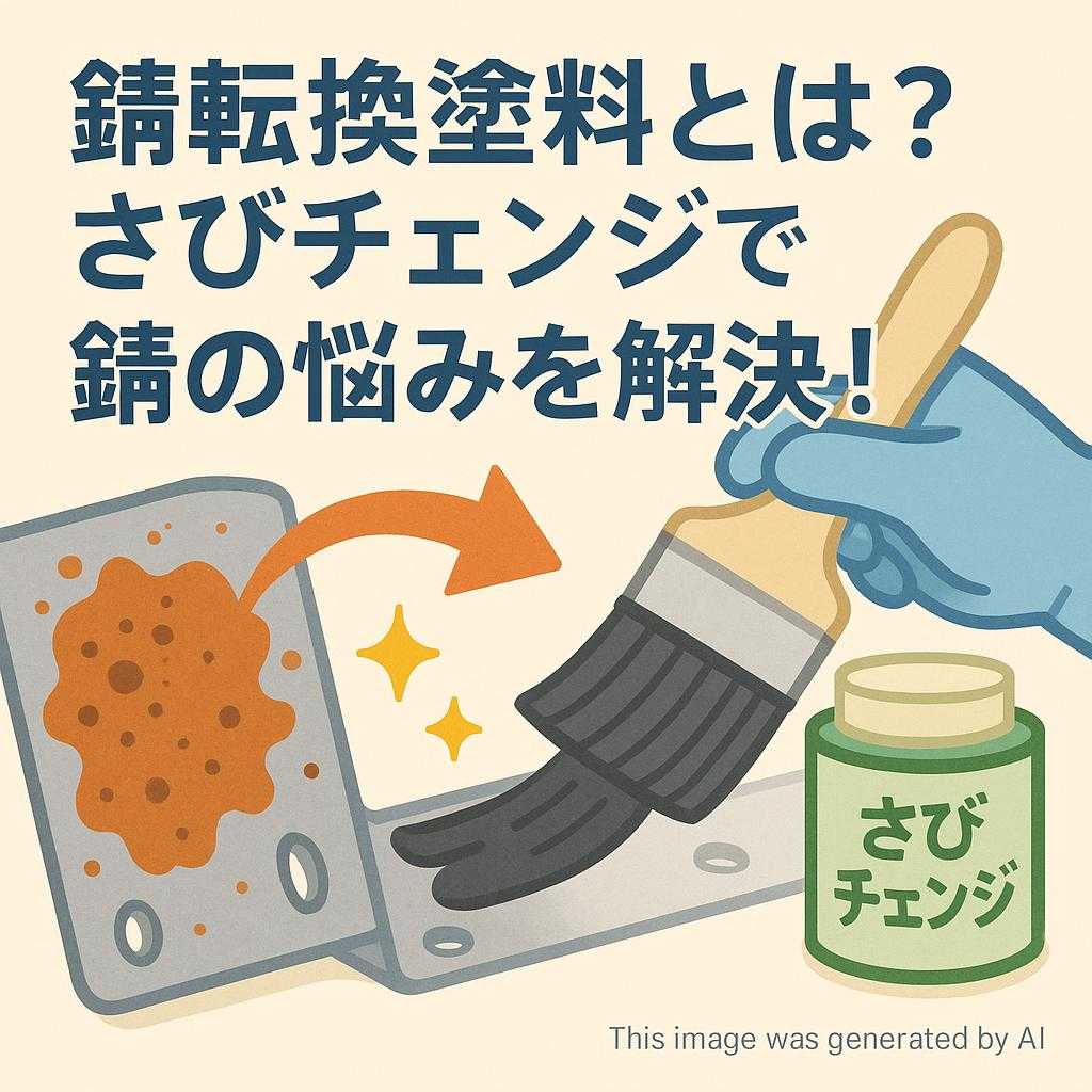 錆転換塗料とは？さびチェンジで錆の悩みを解決！
