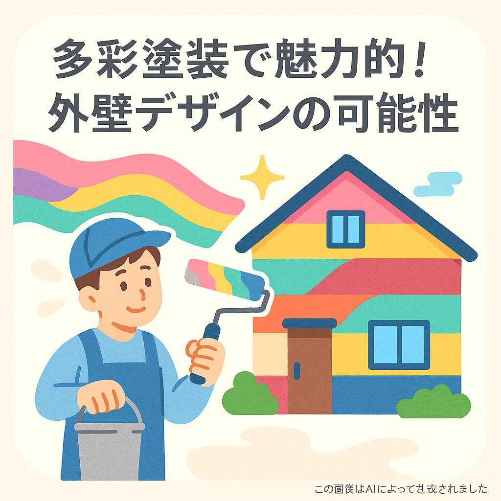 多彩塗装で魅力的！外壁デザインの可能性