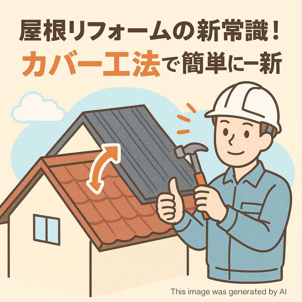 屋根リフォームの新常識！カバー工法で簡単に一新