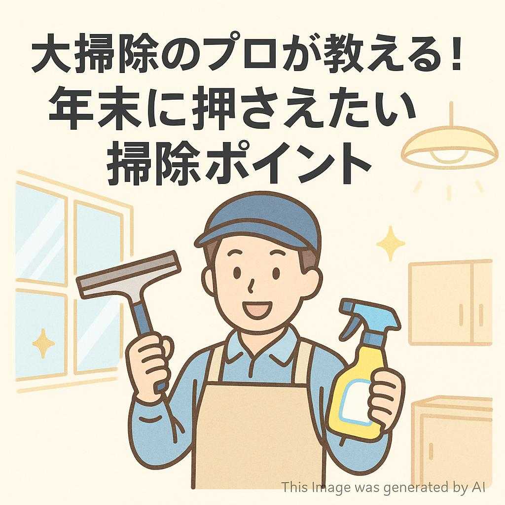 大掃除のプロが教える！年末に押さえたい掃除ポイント