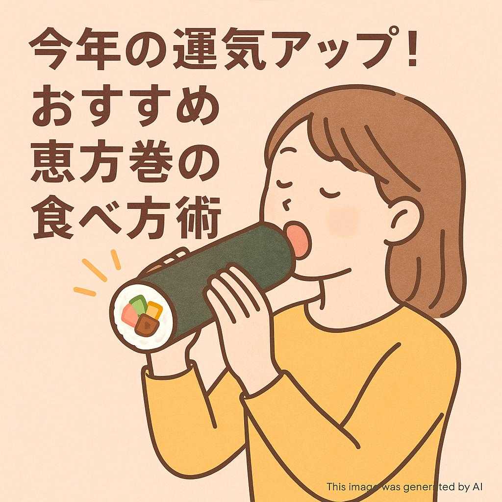 今年の運気アップ！おすすめ恵方巻の食べ方術