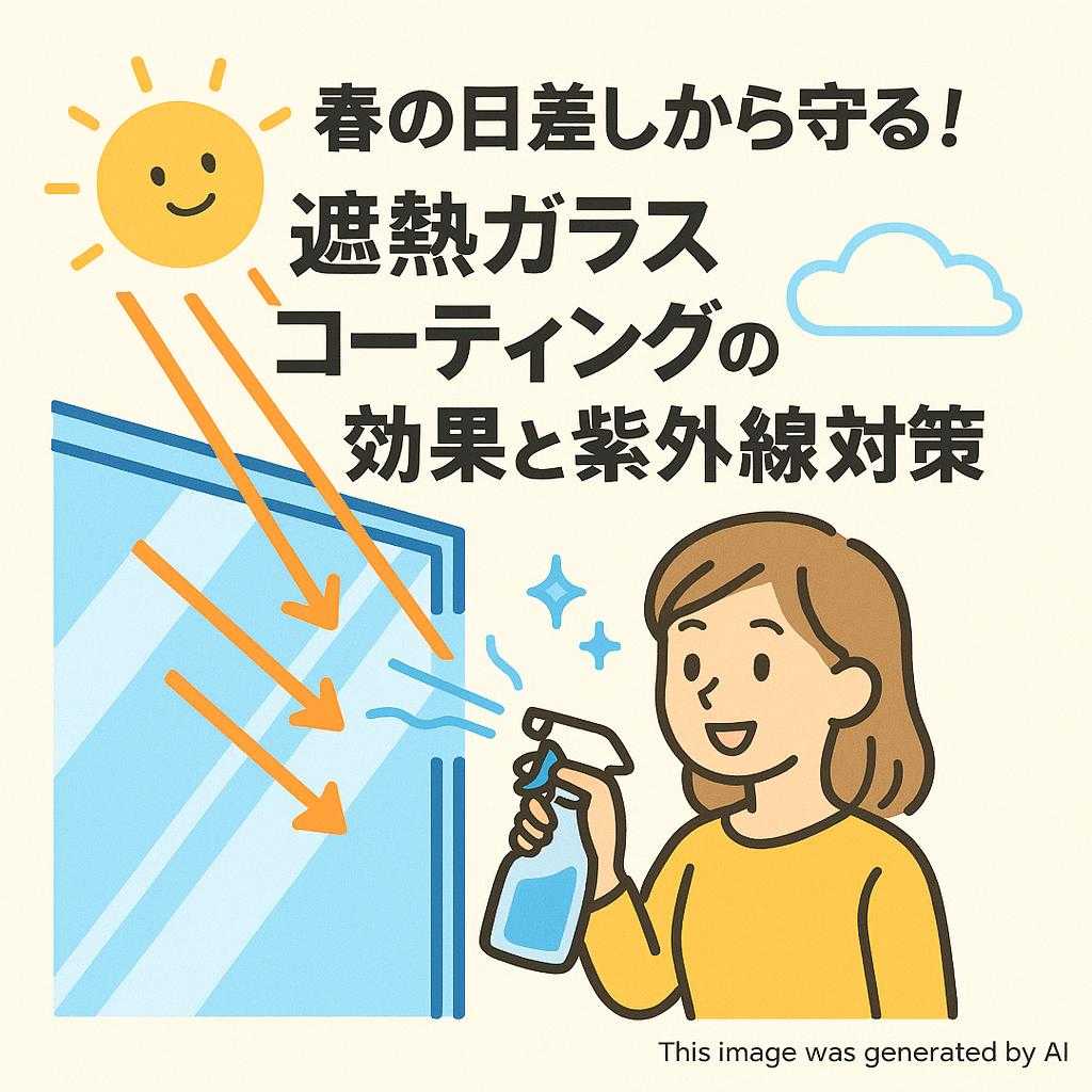 春の日差しから守る！遮熱ガラスコーティングの効果と紫外線対策