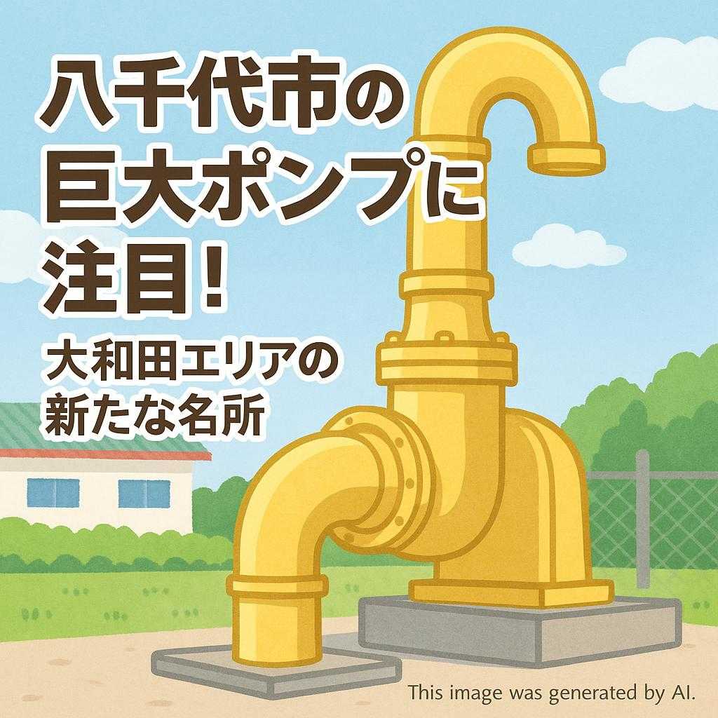 八千代市の巨大ポンプに注目!大和田エリアの新たな名所
