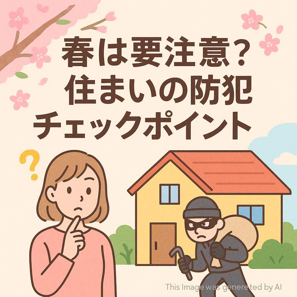春は要注意？住まいの防犯チェックポイント