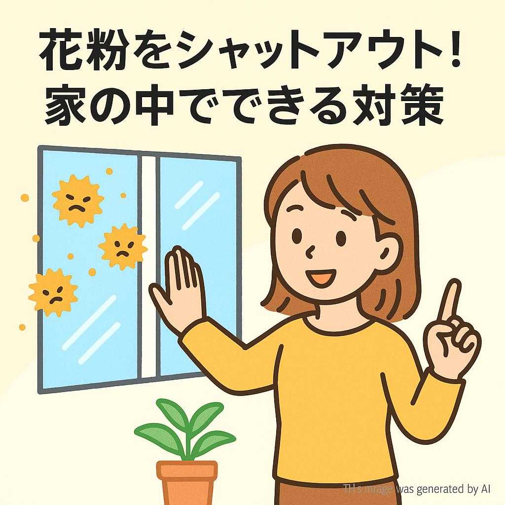 花粉をシャットアウト!家の中でできる対策