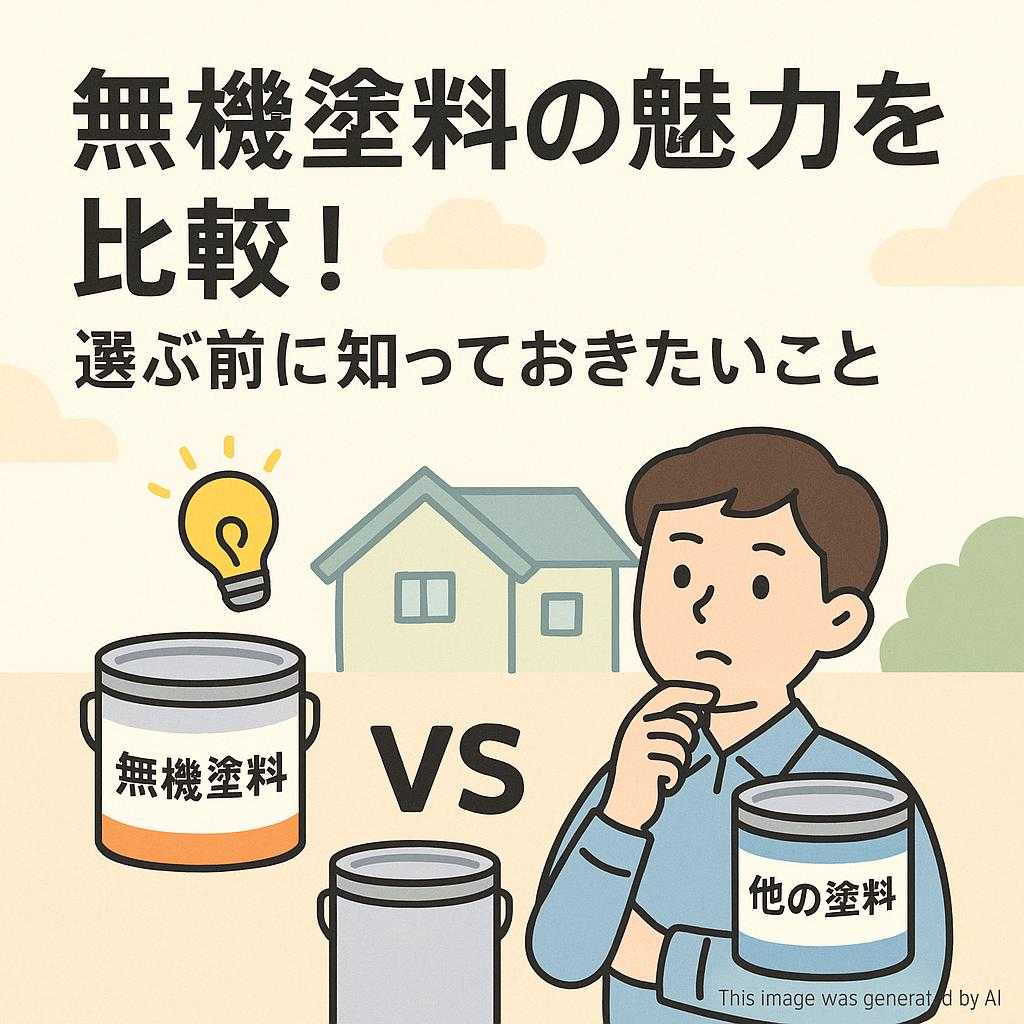 無機塗料の魅力を比較!選ぶ前に知っておきたいこと