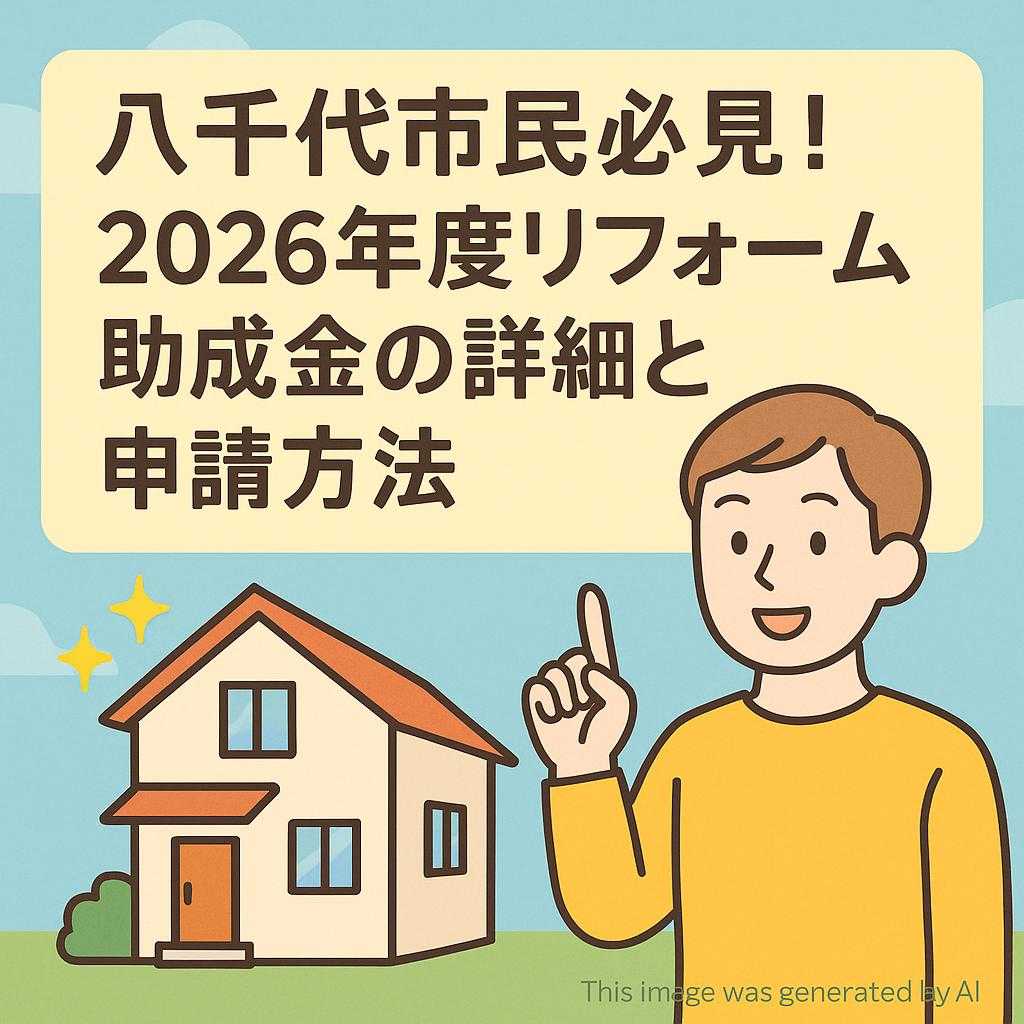 八千代市民必見！2026年度リフォーム助成金の詳細と申請方法