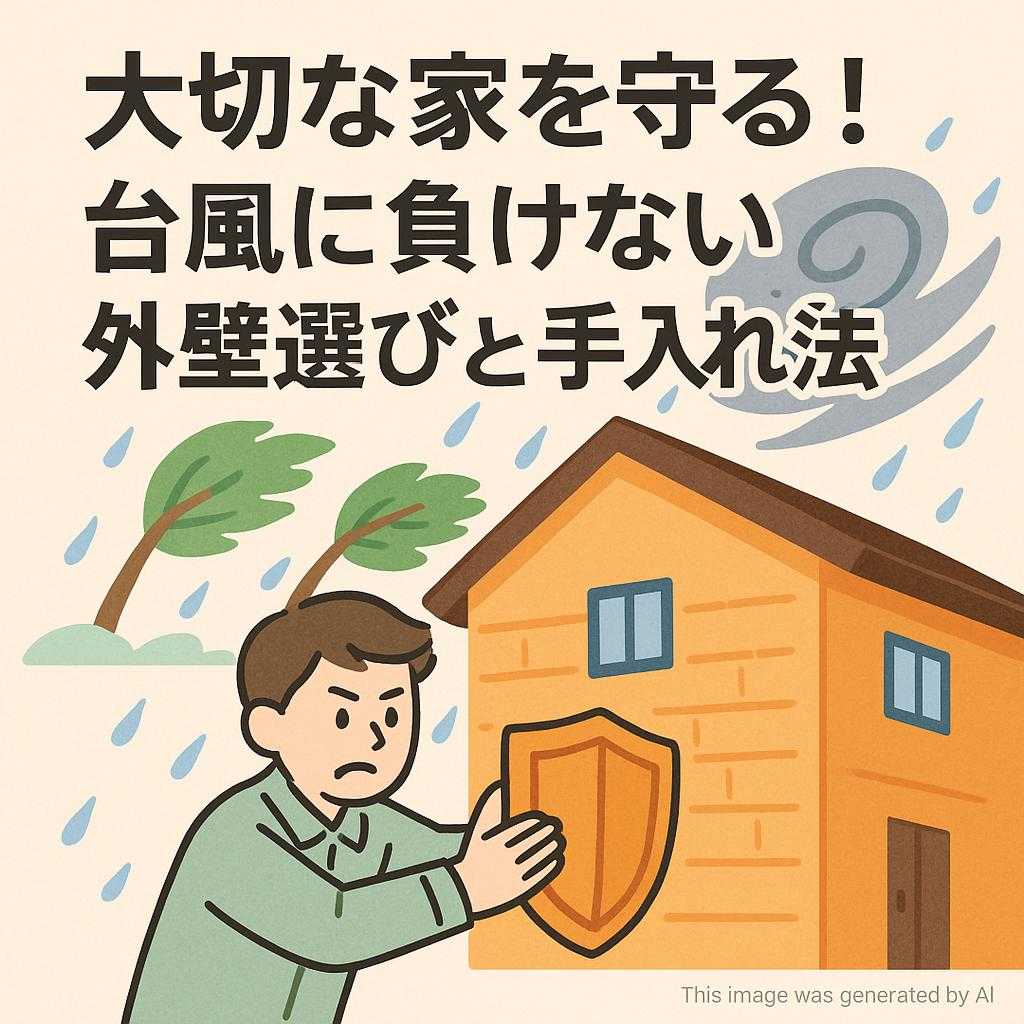 大切な家を守る!台風に負けない外壁選びと手入れ法