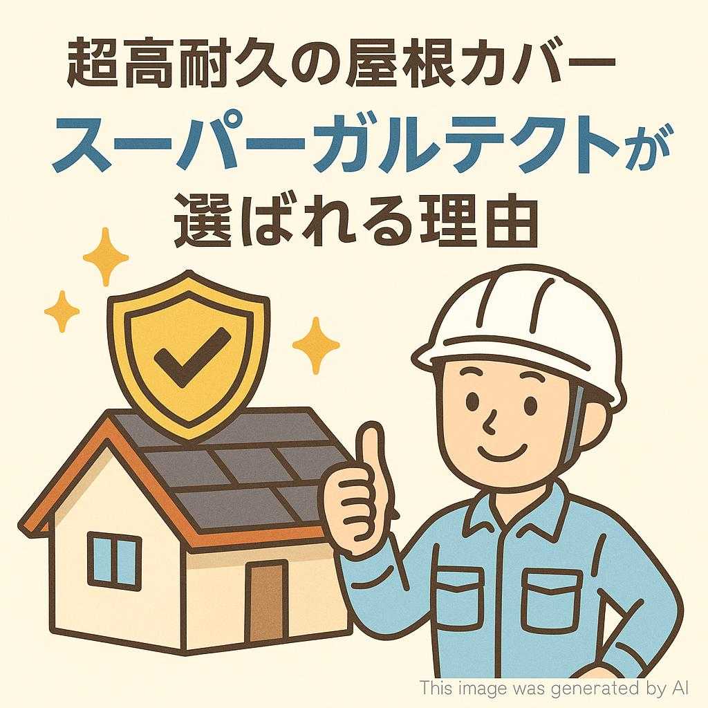 超高耐久の屋根カバー スーパーガルテクトが選ばれる理由