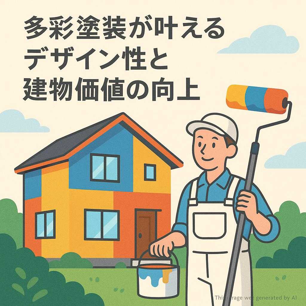 多彩塗装が叶えるデザイン性と建物価値の向上