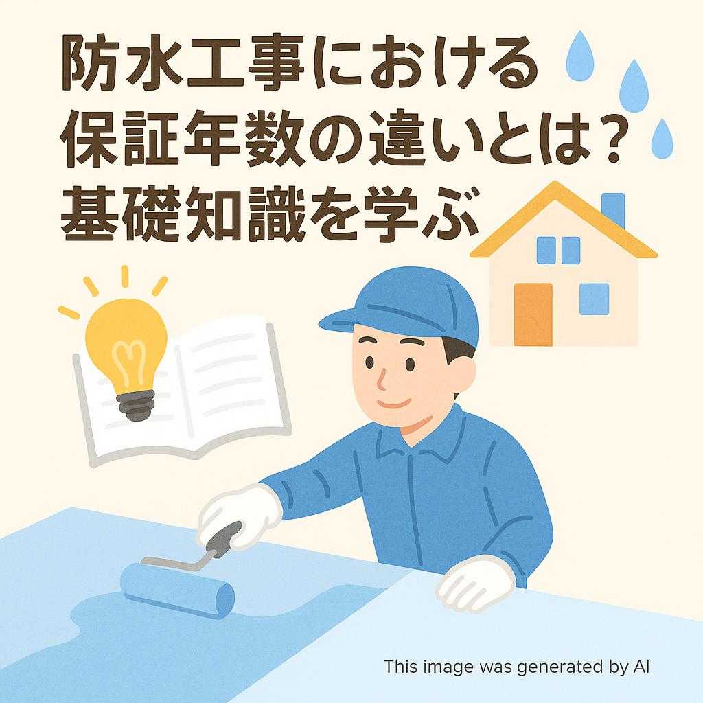 防水工事における保証年数の違いとは?基礎知識を学ぶ