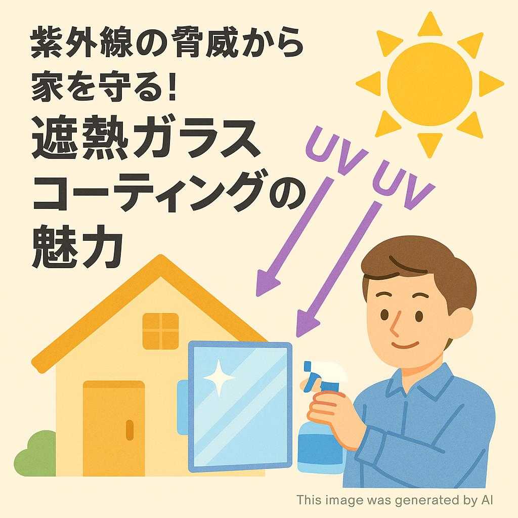 紫外線の脅威から家を守る！遮熱ガラスコーティングの魅力