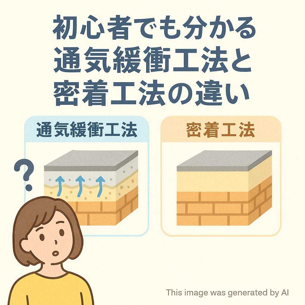 初心者でも分かる 通気緩衝工法と密着工法の違い