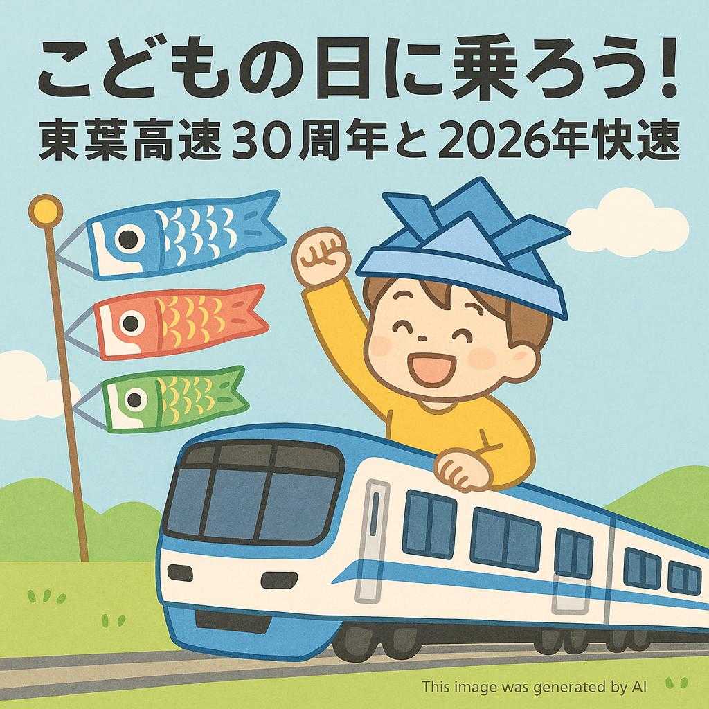 こどもの日に乗ろう!東葉高速30周年と2026年快速