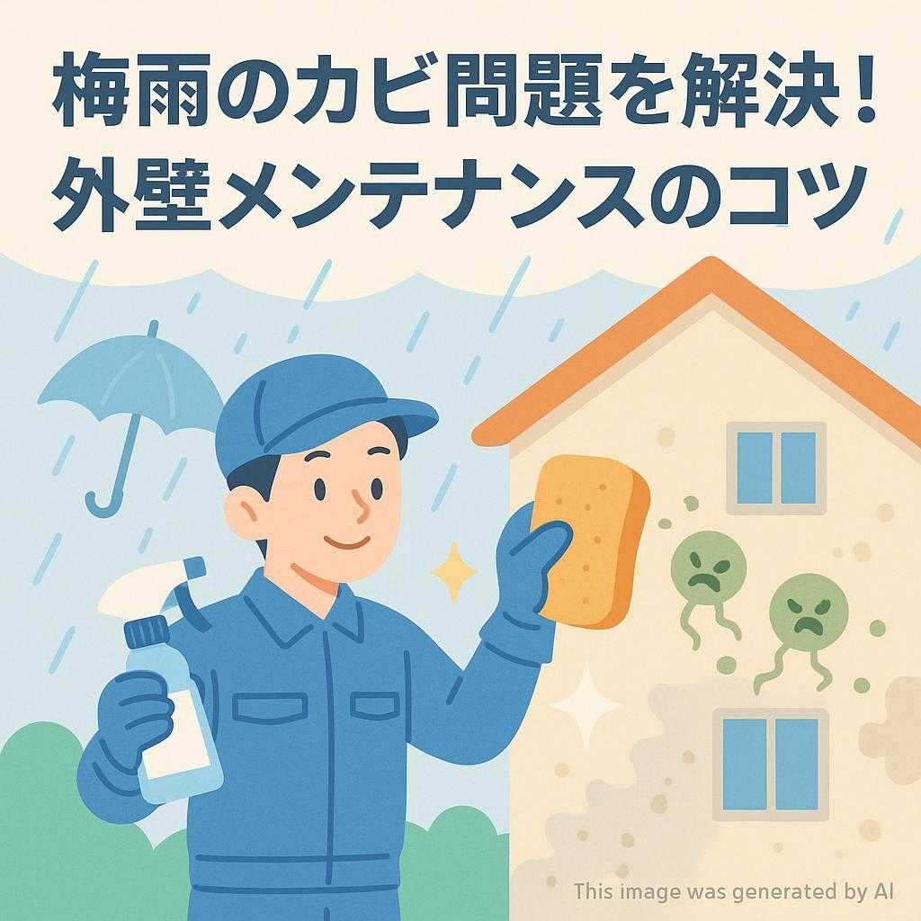 梅雨のカビ問題を解決!外壁メンテナンスのコツ