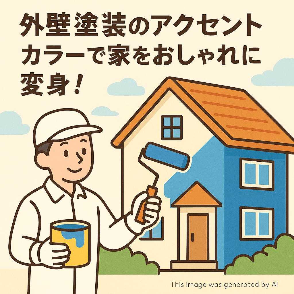 外壁塗装のアクセントカラーで家をおしゃれに変身！
