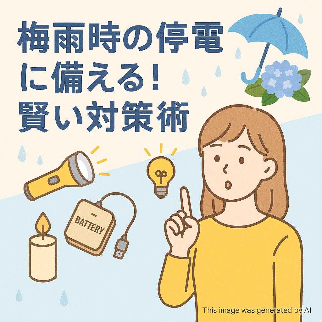 梅雨時の停電に備える！賢い対策術