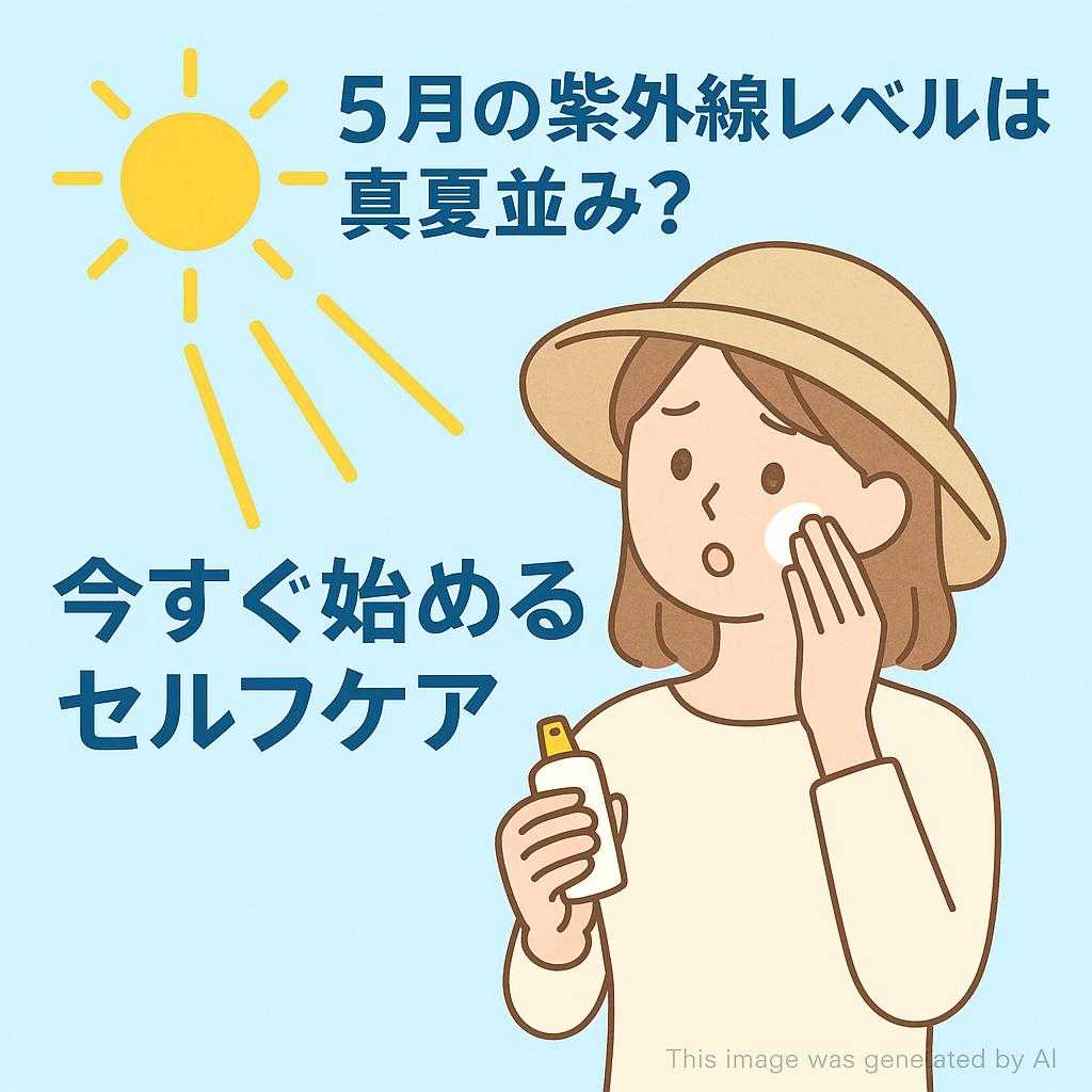 5月の紫外線レベルは真夏並み？今すぐ始めるセルフケア