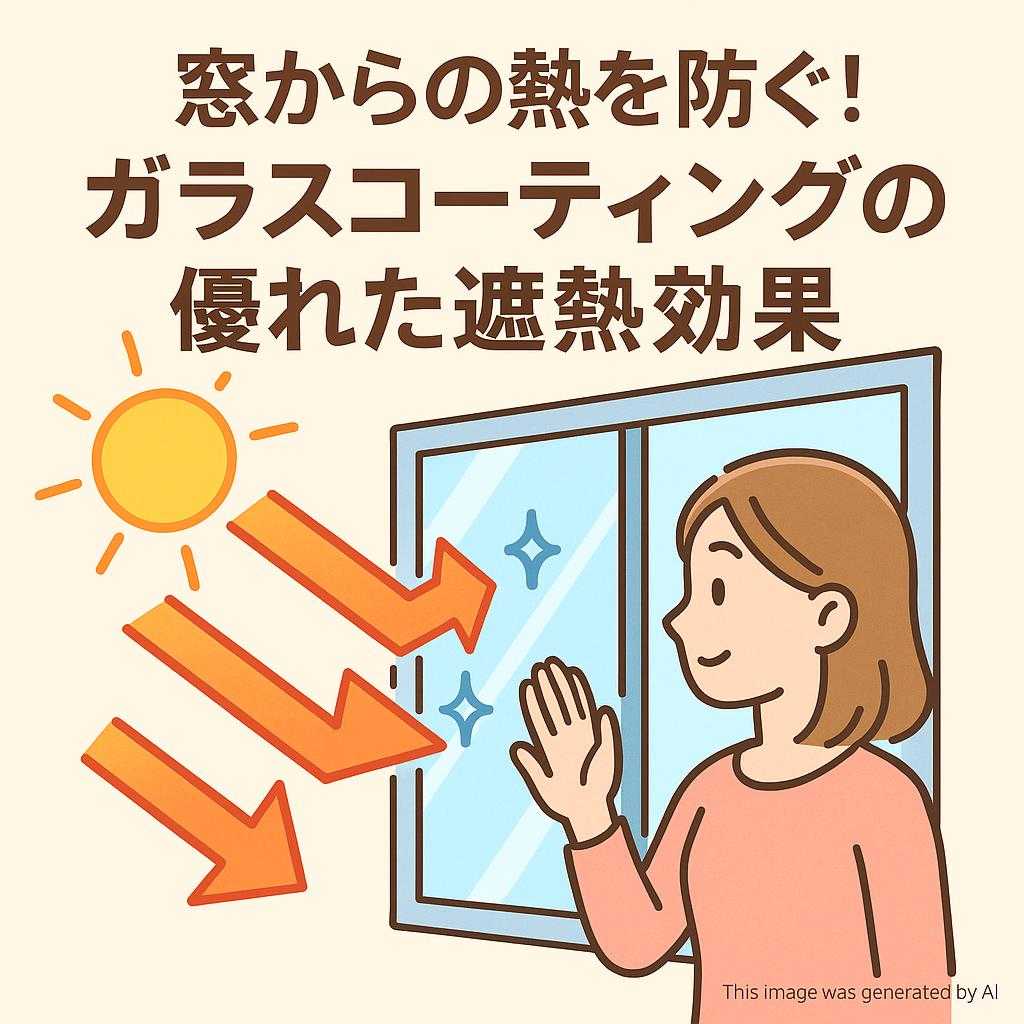 窓からの熱を防ぐ!ガラスコーティングの優れた遮熱効果