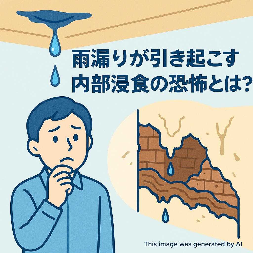 雨漏りが引き起こす内部浸食の恐怖とは?
