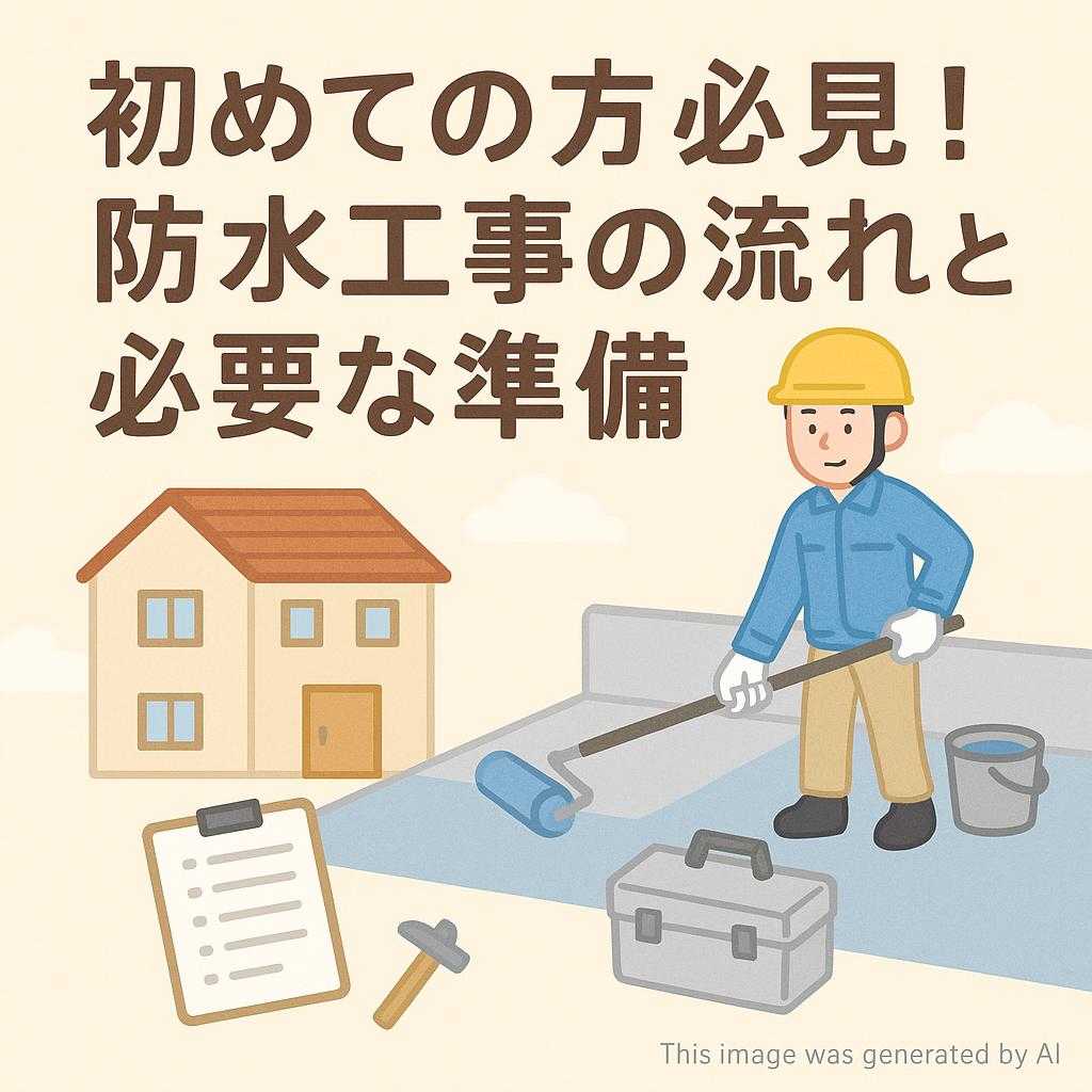 初めての方必見!防水工事の流れと必要な準備
