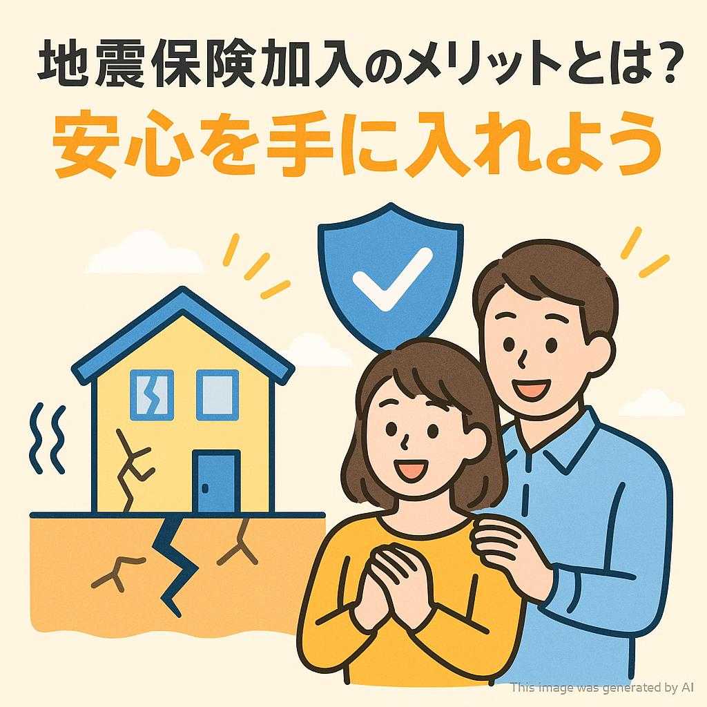地震保険加入のメリットとは？安心を手に入れよう