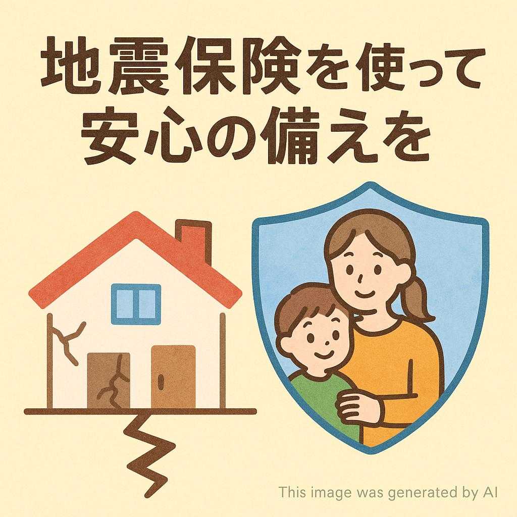 地震保険を使って安心の備えを