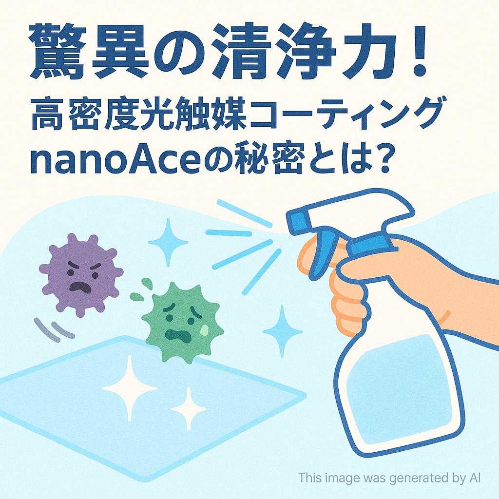 驚異の清浄力!高密度光触媒コーティングnanoAceの秘密とは?