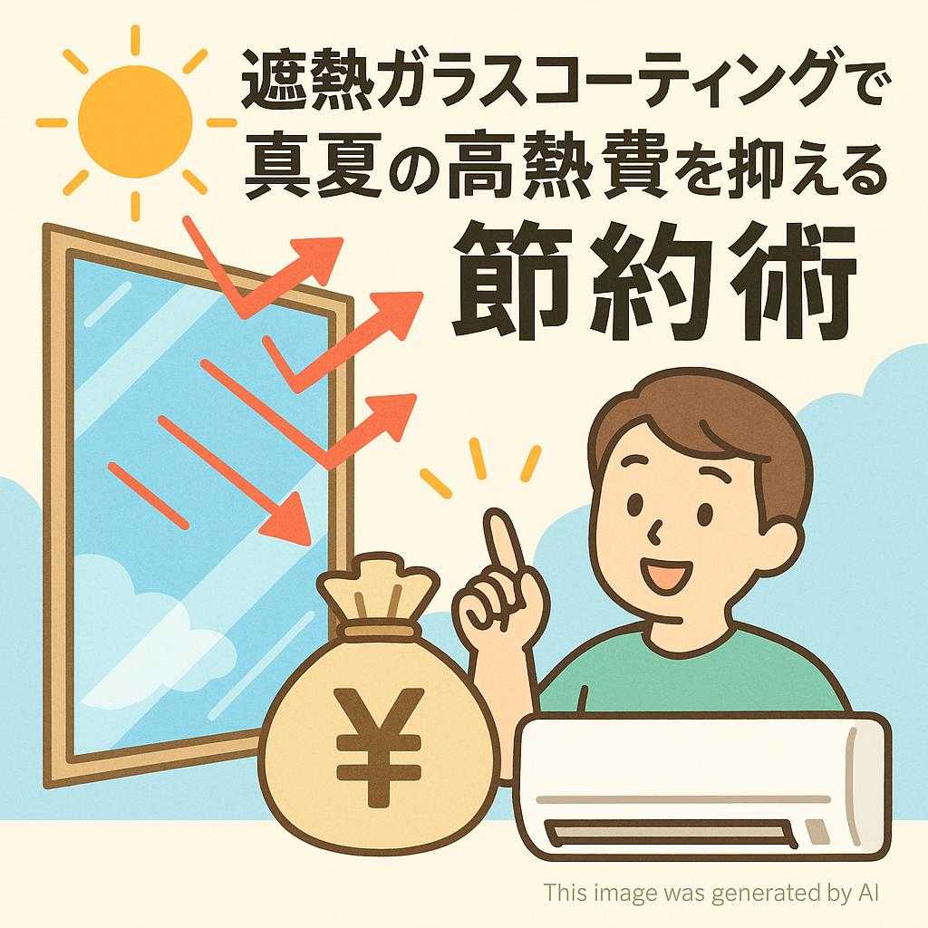 遮熱ガラスコーティングで真夏の高熱費を抑える節約術
