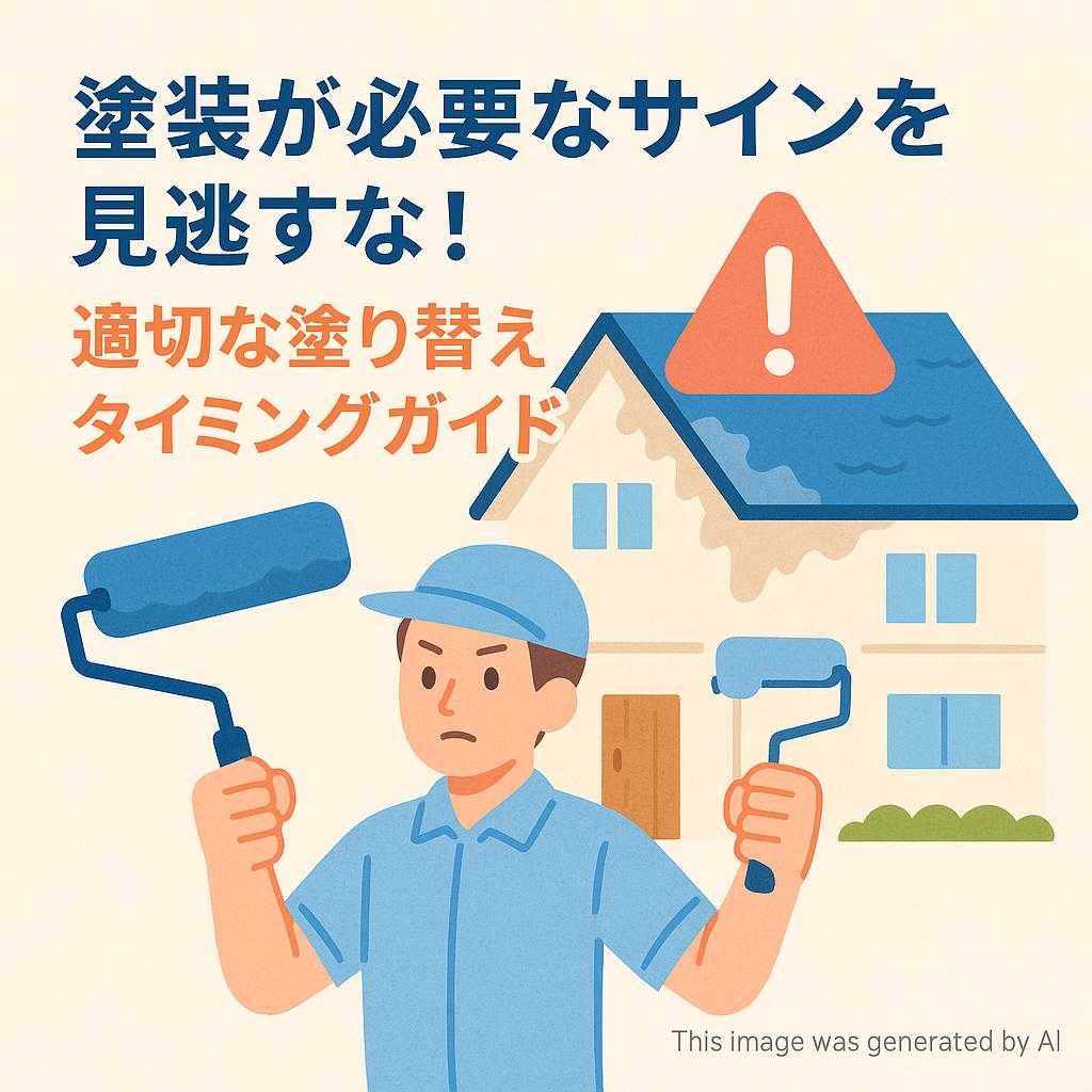 塗装が必要なサインを見逃すな!適切な塗り替えタイミングガイド