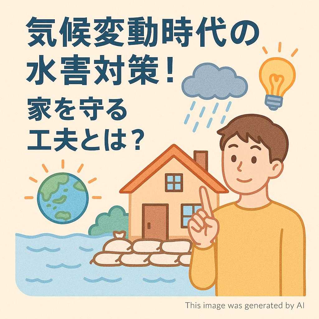 気候変動時代の水害対策！家を守る工夫とは