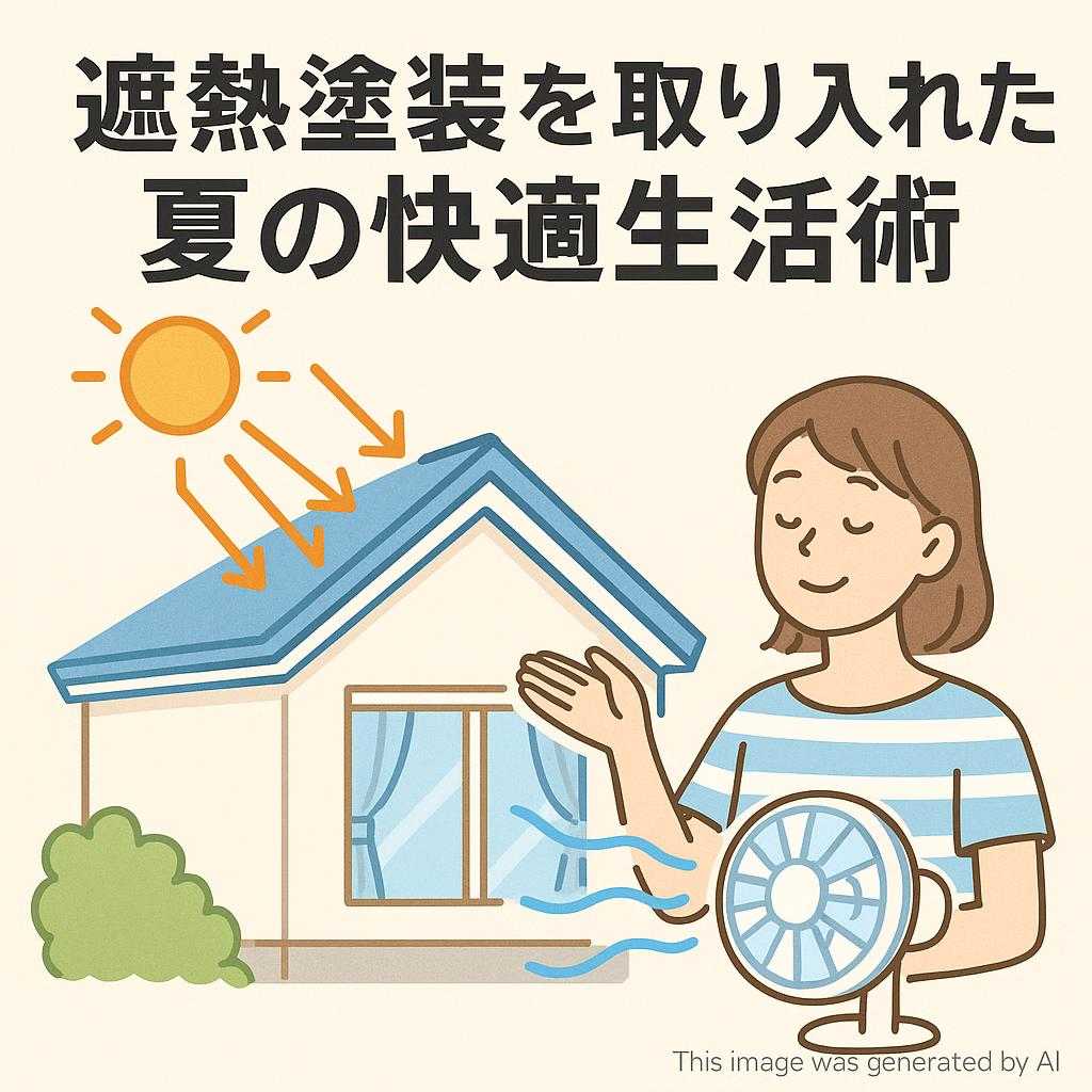 遮熱塗装を取り入れた夏の快適生活術