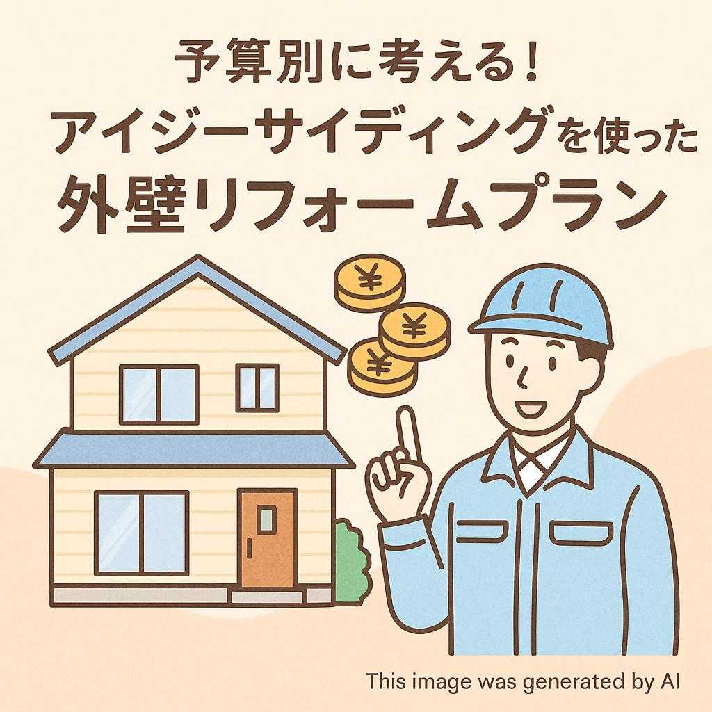 予算別に考える！アイジーサイディングを使った外壁リフォームプラン