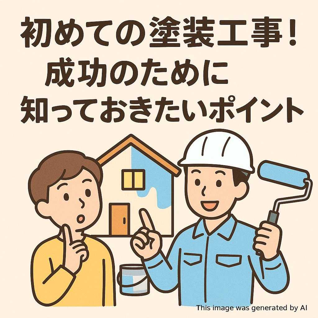 初めての塗装工事!成功のために知っておきたいポイント