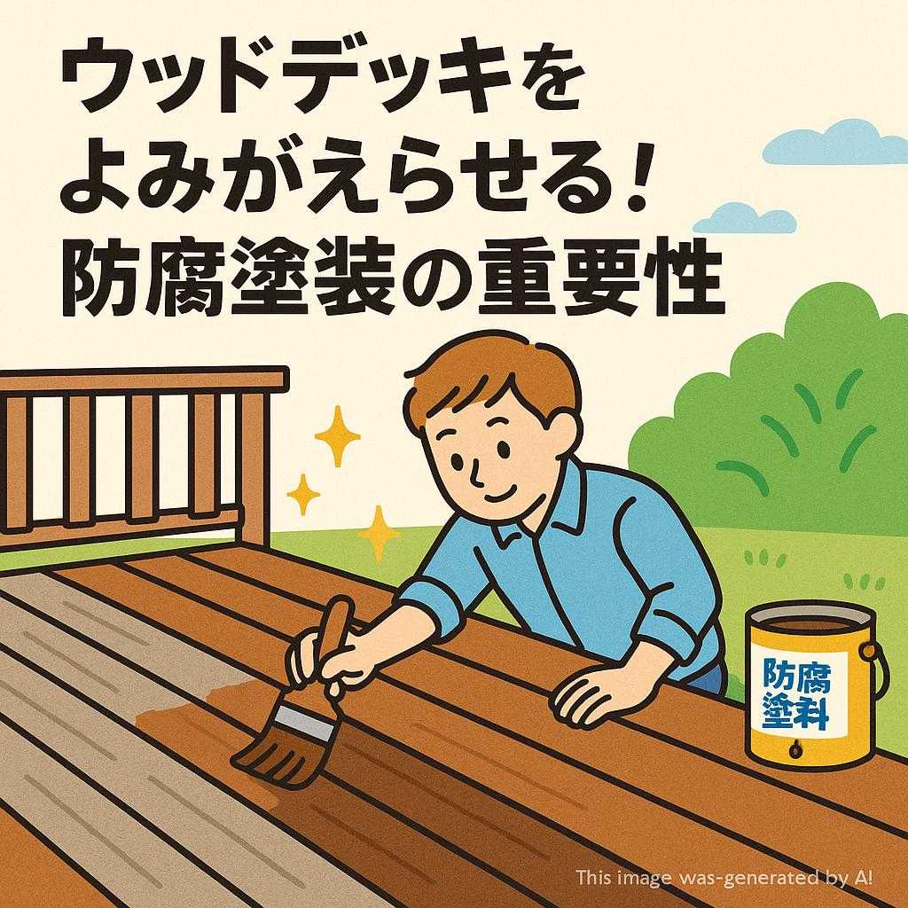 ウッドデッキをよみがえらせる！防腐塗装の重要性