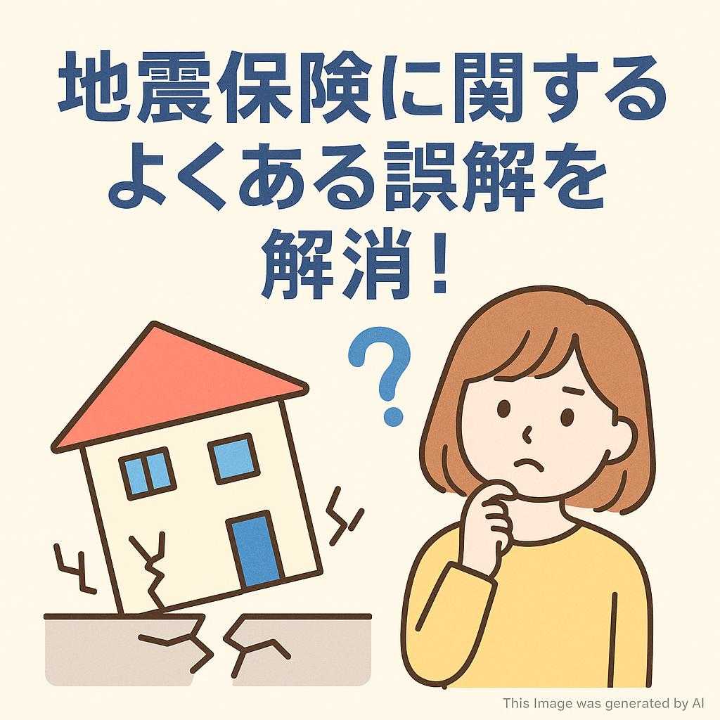 地震保険に関するよくある誤解を解消!