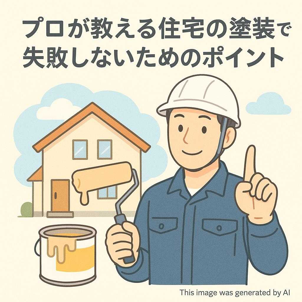 プロが教える住宅の塗装で失敗しないためのポイント