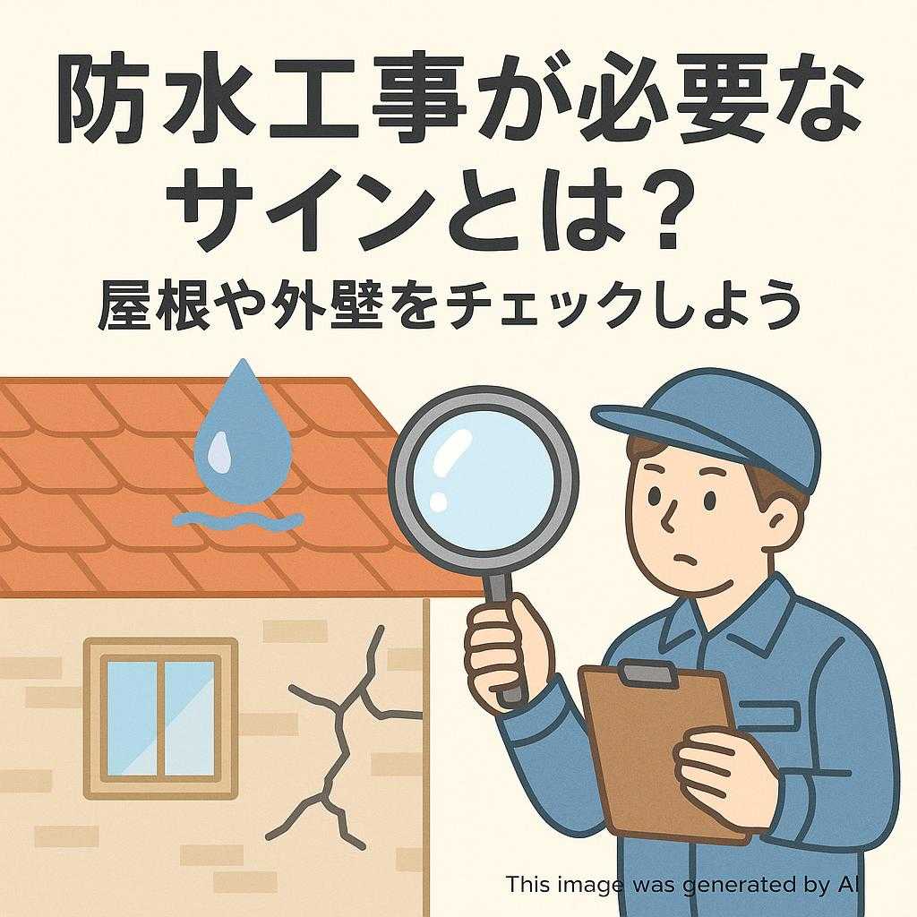 防水工事が必要なサインとは?屋根や外壁をチェックしよう