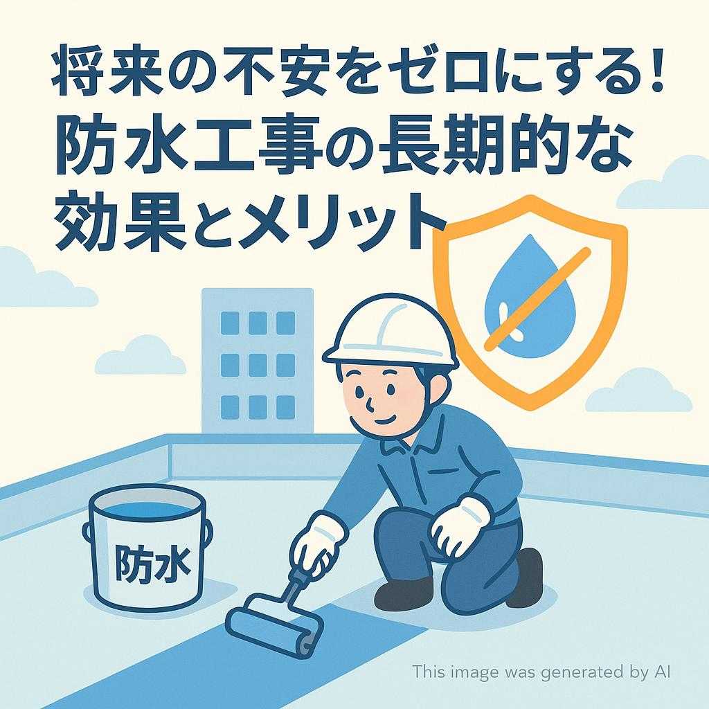 将来の不安をゼロにする!防水工事の長期的な効果とメリット