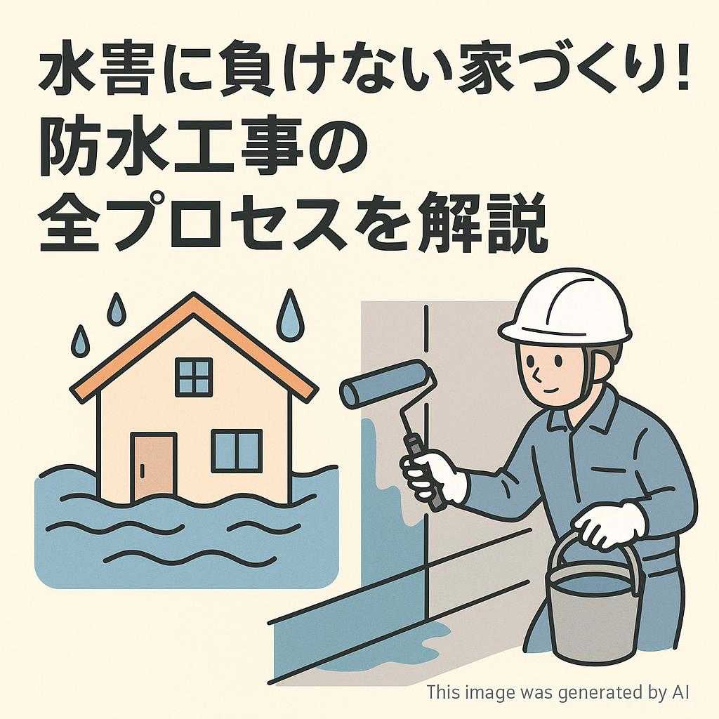 水害に負けない家づくり！防水工事の全プロセスを解説