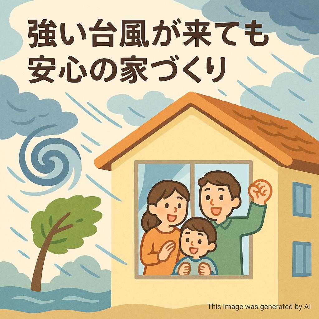 強い台風が来ても安心の家づくり