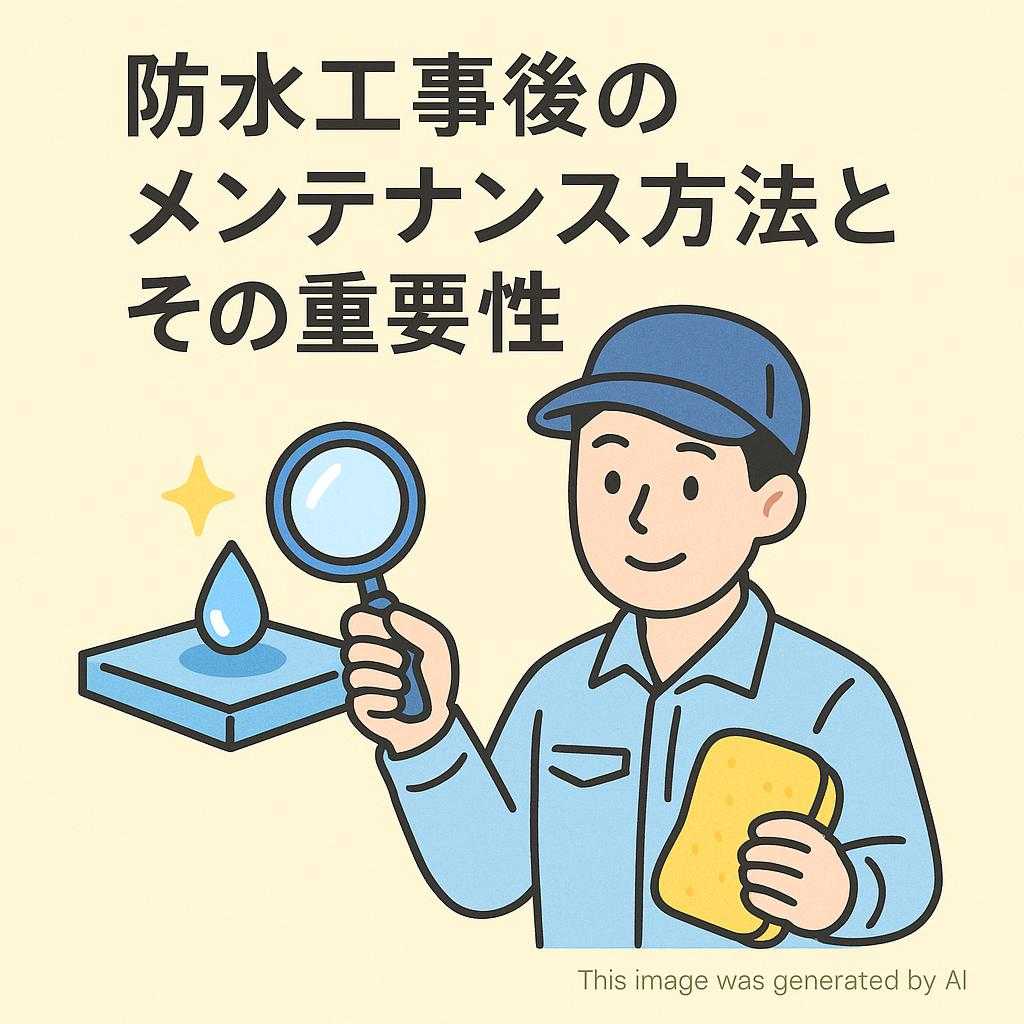防水工事後のメンテナンス方法とその重要性
